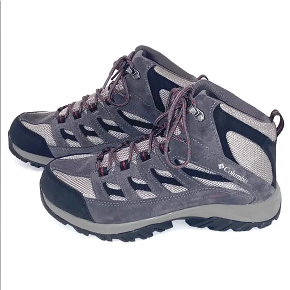 Columbia Unisx Gray Crestwood Mid Waterproof Hiking Boot